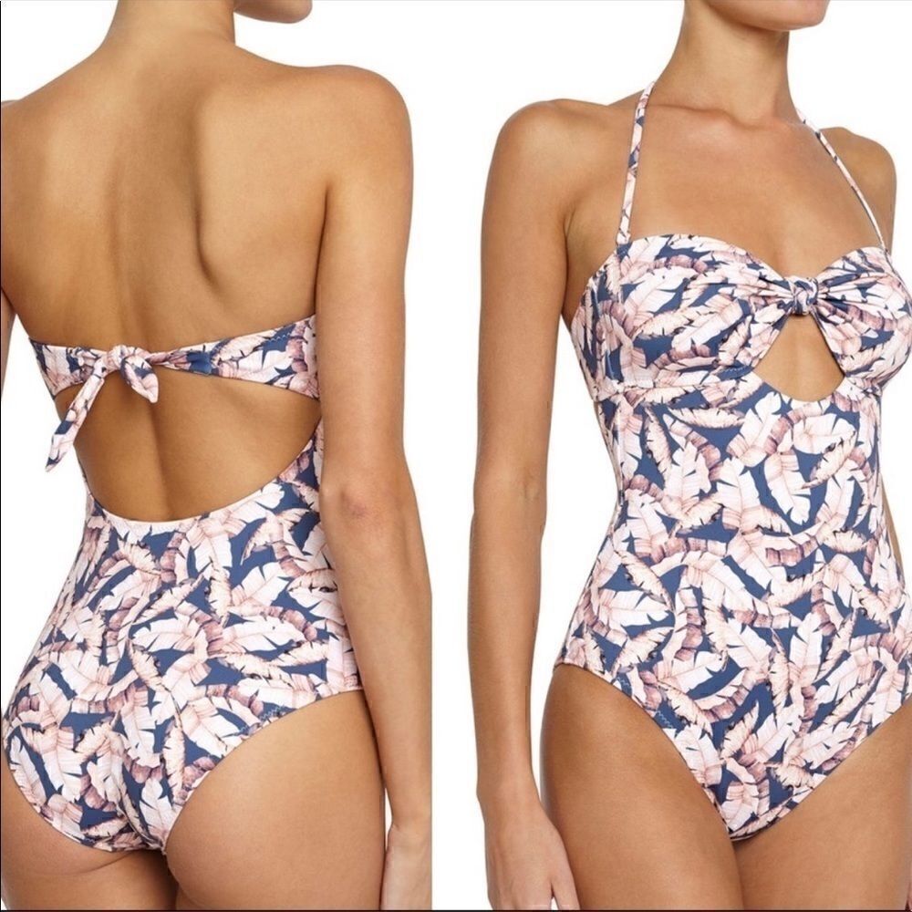Eberjey Banana Leaf LuLu one piece NWT